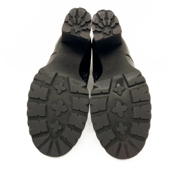 Aldo Glitteratti Lace up High Heel Combat Boots - Picture 10 of 11